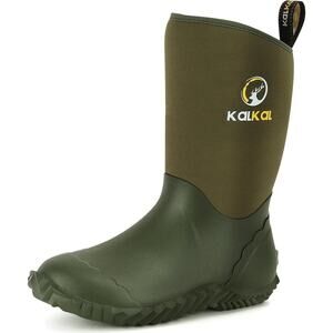 Rain Boots for Women, Women's Mud Boots Garden Shoes With Neoprene Rubber Size 6